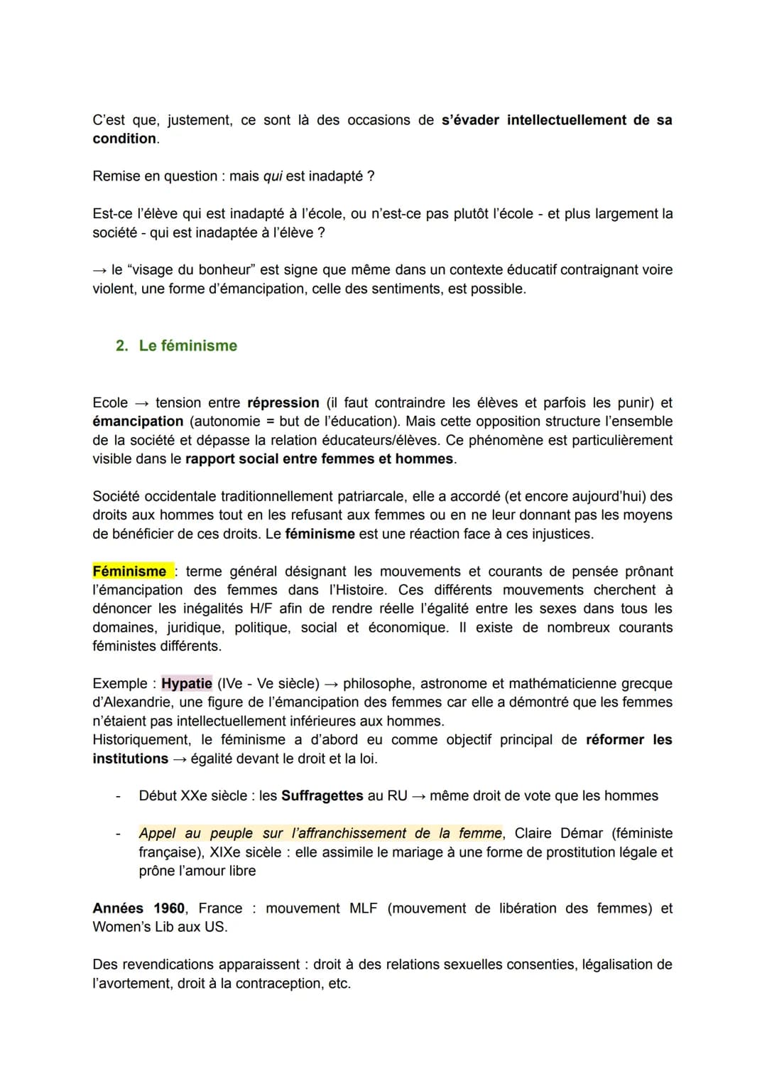 # HLP RÉVISIONS
L'ÉMANCIPATION POUR TOUS ?
Apprend-on à être libre ? On peut penser que chacun aspire à l'émancipation, qu'il s'agisse
du