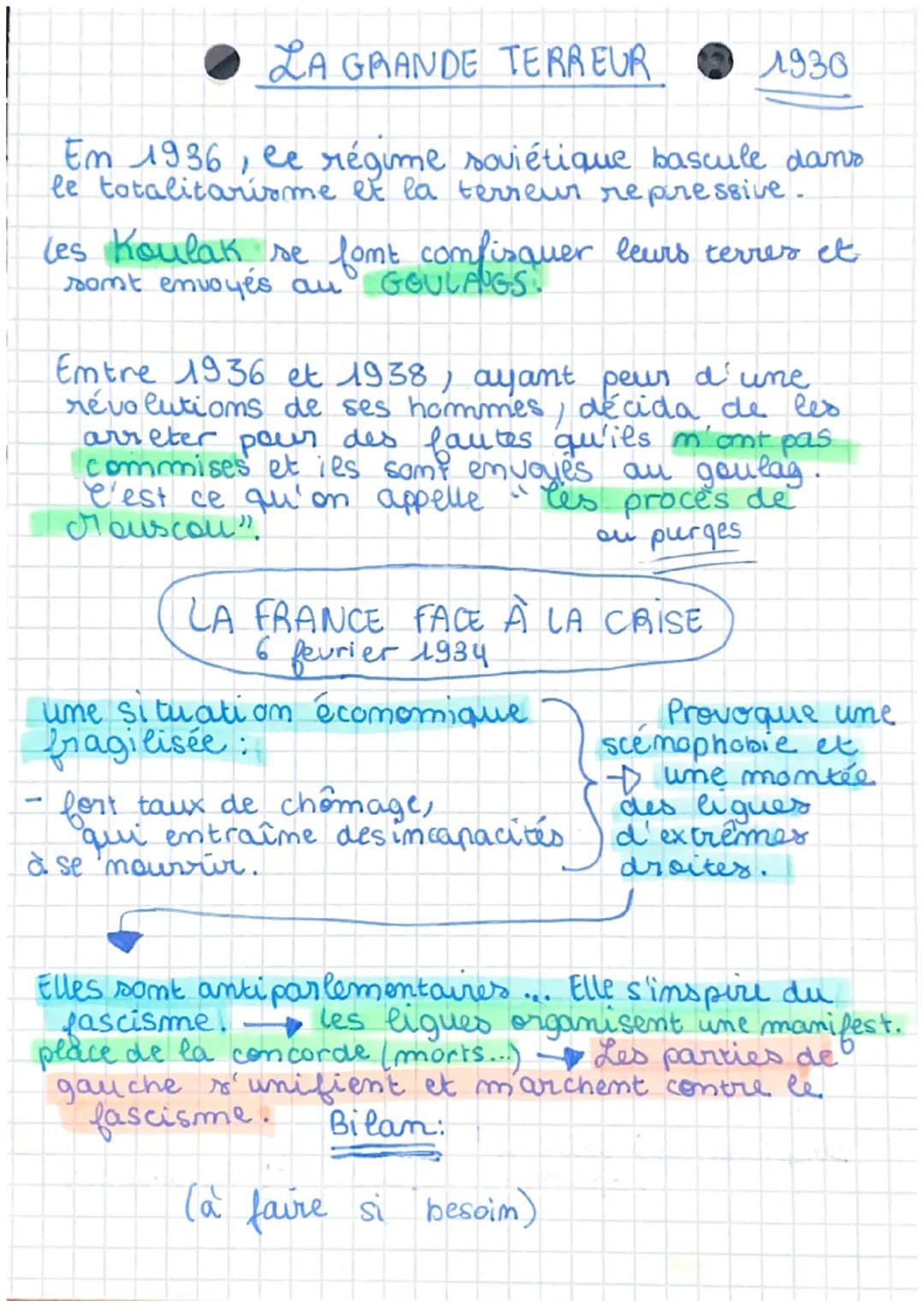 # Histoire
3ème CHP 2
Régimes totalitaires et démocratie dans
l'Europe des années 1930
APRÈS LA MERE GUERRE MONDIALE...
Des gouvernement