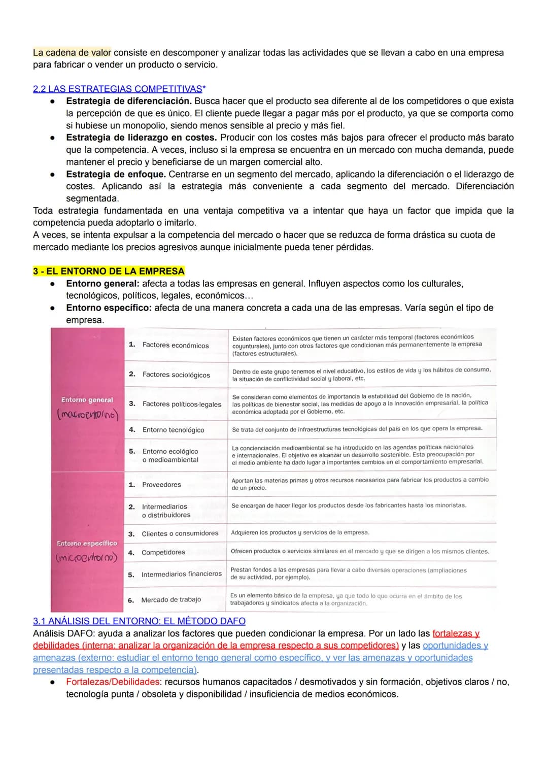# ECONOMÍA U3: ESTRATEGIA Y DESARROLLO EMPRESARIAL
1-LA ESTRATEGIA EMPRESARIAL
Estrategia: conjunto de decisiones que una empresa puede to