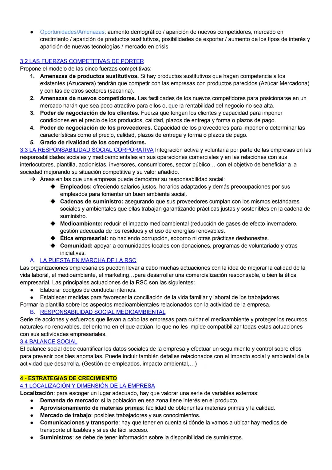 # ECONOMÍA U3: ESTRATEGIA Y DESARROLLO EMPRESARIAL
1-LA ESTRATEGIA EMPRESARIAL
Estrategia: conjunto de decisiones que una empresa puede to