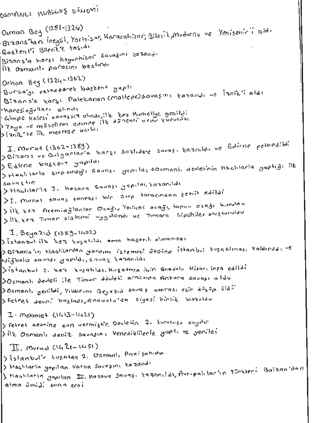 OSMANLI KUBULUE DÓNEMI
Orman Bey (1281-1324)
-Bizans'tan inegöl, Yarhisar, Karacahisar, Bilecik, Mudurnu ve Yenişehir'i ald.
-Başkenti Bile
