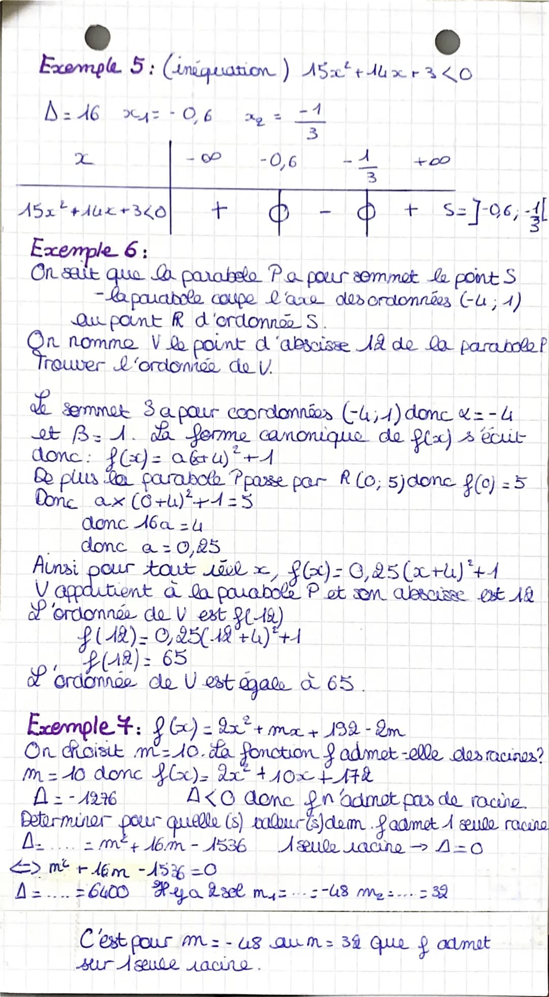 # Second degré-
► Forme developée
f(x)= ax²+bx+c
► Forme canonique
f(x)=a(x-x)²+B avec x =.
►Forme factorisée
-b
x=b et B= f(x)
2a
*