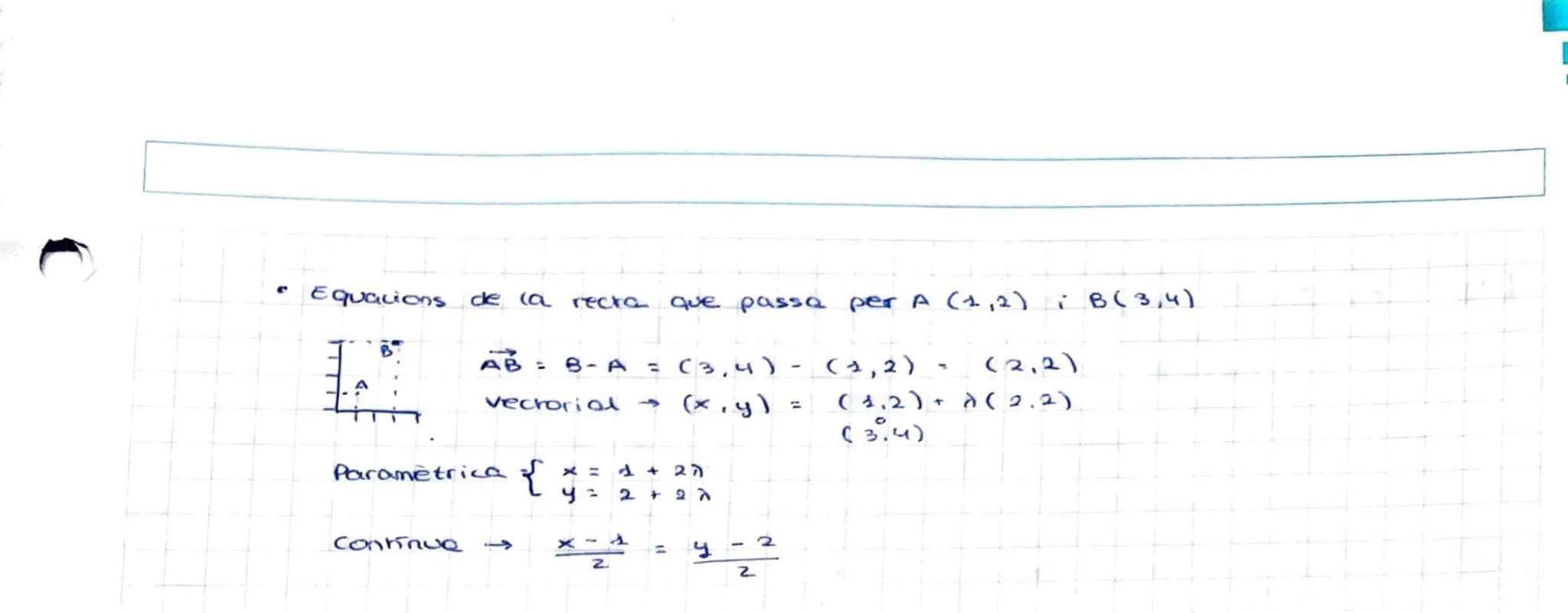 # 6 - VECTORS i GEOMETRIA
ANALÍTICA
VECTORS
Segment orientat al pla que va d'un punt A a un punt B:
AB
Mòdul: longitud
Direcció: horit