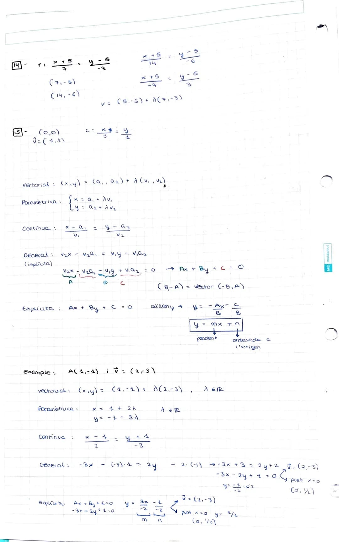 # 6 - VECTORS i GEOMETRIA
ANALÍTICA
VECTORS
Segment orientat al pla que va d'un punt A a un punt B:
AB
Mòdul: longitud
Direcció: horit