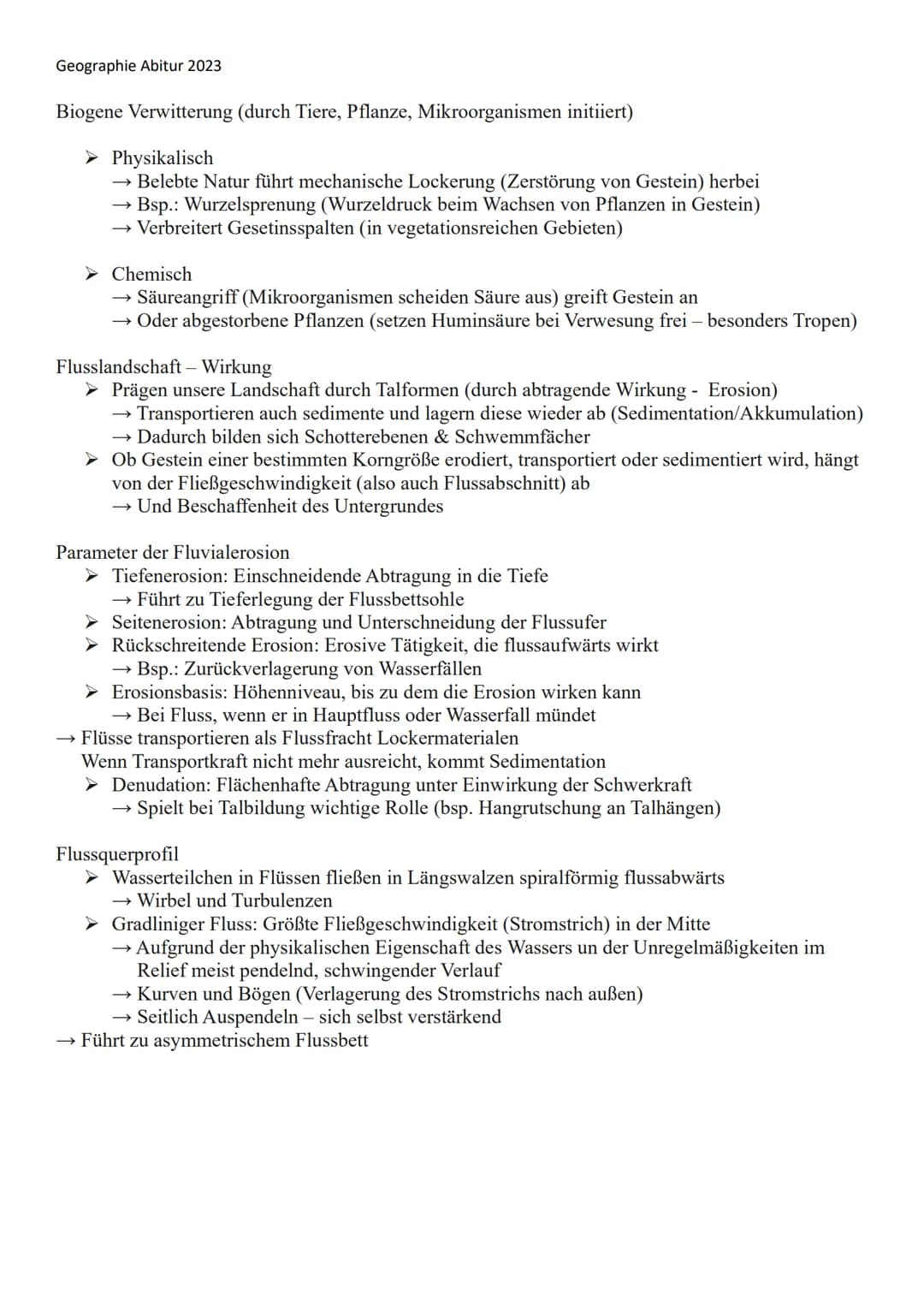 # Geographie Abitur 2023
GEOGRAPHY
Geographie Abitur 2023
Lernzettel Geographie Abitur 2023
Gliederung:
1.) System Erde
2.) Reliefsphä