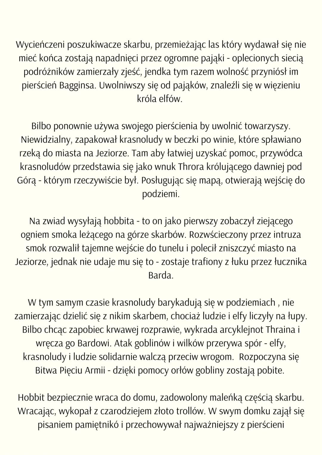 # HOBBIT
CZYLI TAM IZ POWROTEM
2.R.R. Tolkien
## CZAS I MIEJSCE AKCJI
akcja dzieje się podczas trzeciej epoki śródziemia. Miejscem
akcji s