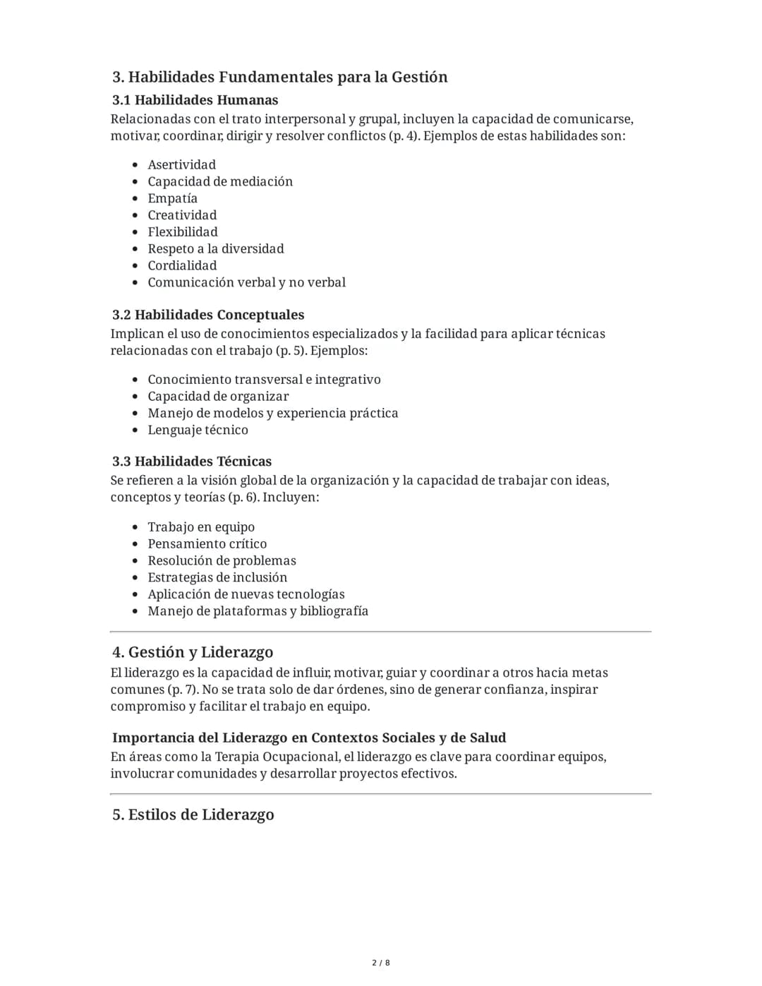 Gestión y Planificación: Administración, Formulación y Gestión
de Proyectos
Introducción
La gestión y la planificación son disciplinas funda