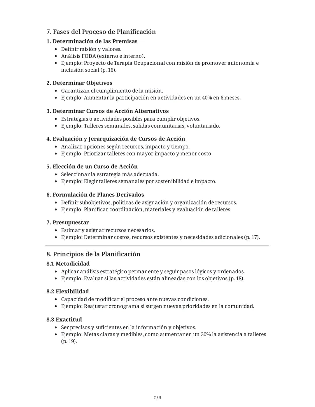 Gestión y Planificación: Administración, Formulación y Gestión
de Proyectos
Introducción
La gestión y la planificación son disciplinas funda