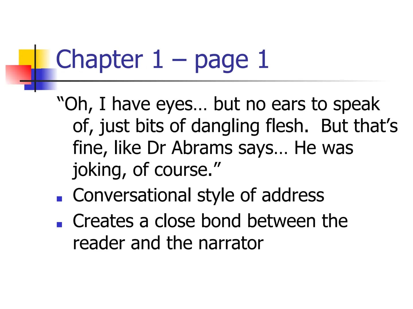 # Heroes – Robert Cormier
Key Quotations # Chapter 1 - page 1
"My name is Francis Joseph Cassavant
and I have just returned to Frenchtown