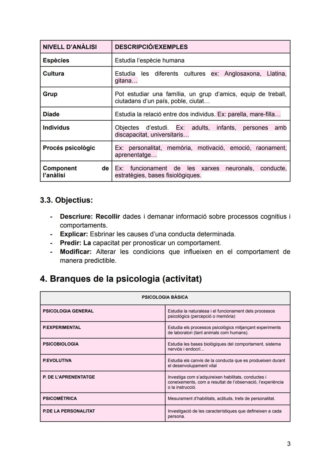 # PSICOLOGIA COM A CIÈNCIA # ÍNDEX
1. Evolució històrica de la psicologia...................................2
2. Fonts de la psicologia...