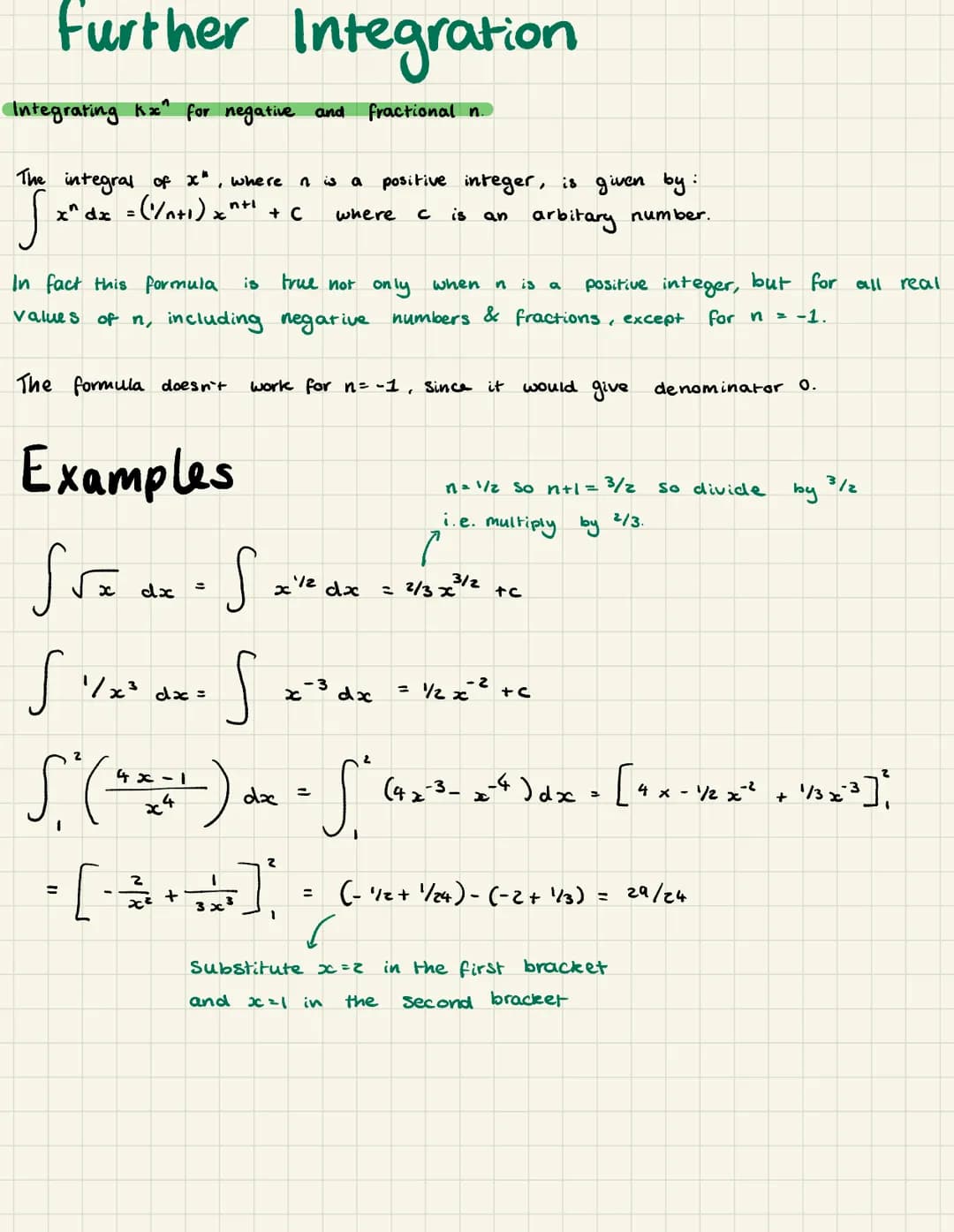 # Integration
Integration is reverse of differentiation. If you are given dy/dx you need
to find the expression for y.
y = x² differentiate