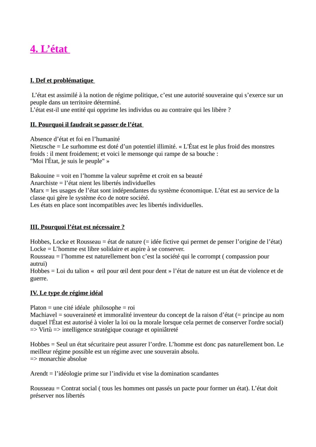 Philosophie Notions
1.La conscience
I. Def et problématique
Conscience: entité du psychisme humain grâce à laquelle nous rentrons en cont