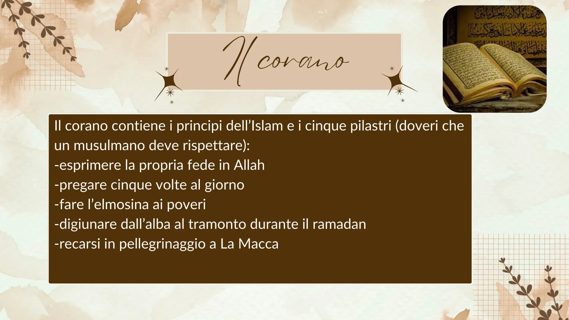 # GLI ARABI # gli arabi e la religione
Nel VIII inizia l'espansione degli arabi (popolo proveniente dalla penisola
araba organizzato in tri