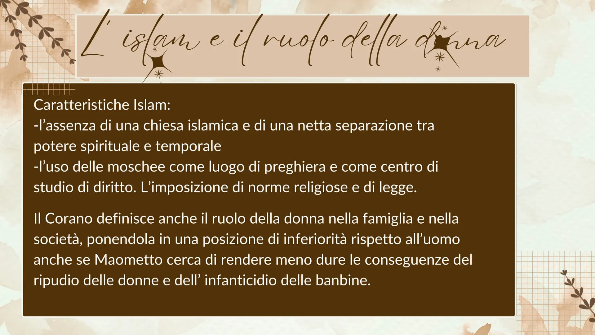 # GLI ARABI # gli arabi e la religione
Nel VIII inizia l'espansione degli arabi (popolo proveniente dalla penisola
araba organizzato in tri