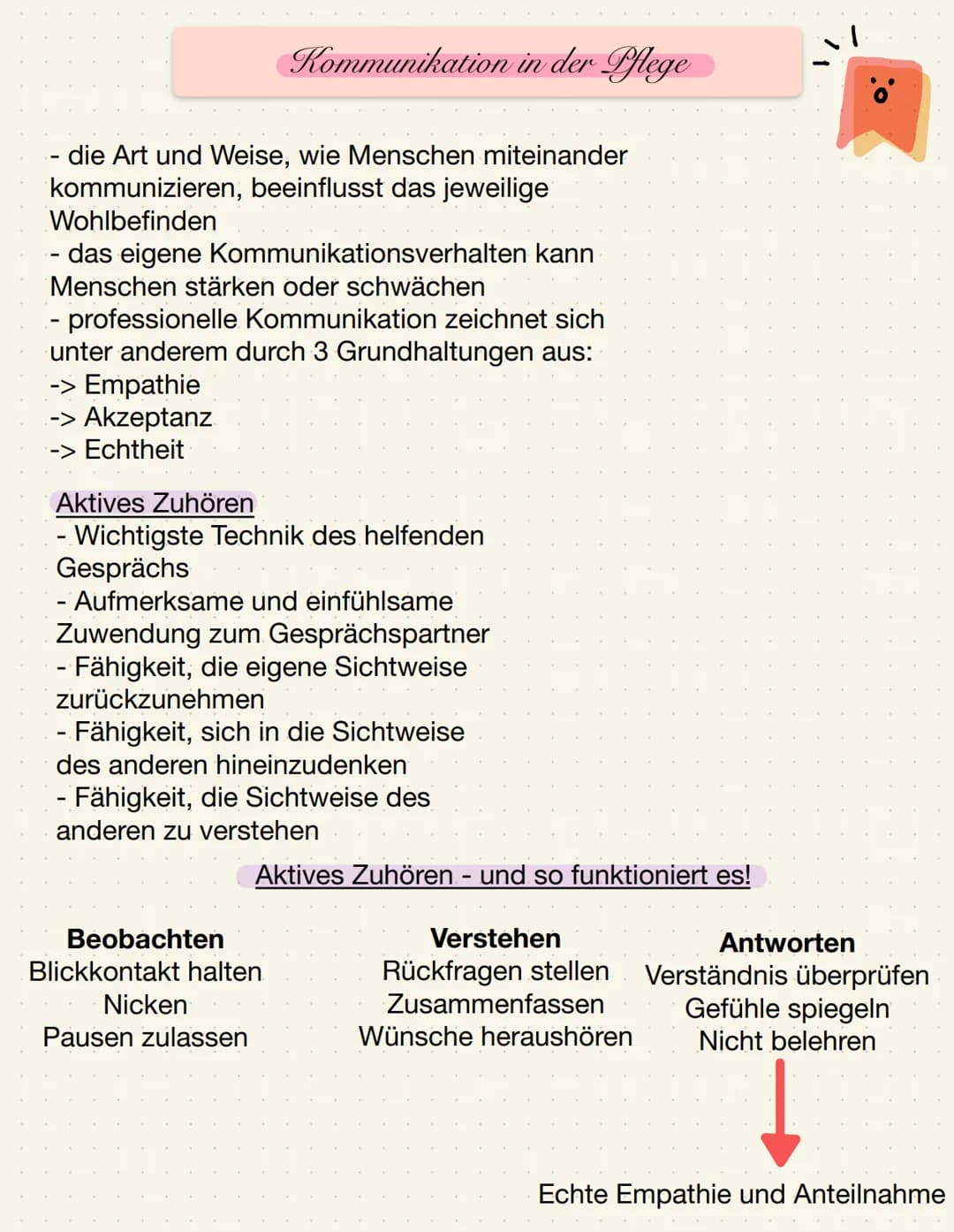 # Kommunikation in der Pflege
- die Art und Weise, wie Menschen miteinander
kommunizieren, beeinflusst das jeweilige
Wohlbefinden
- das eig