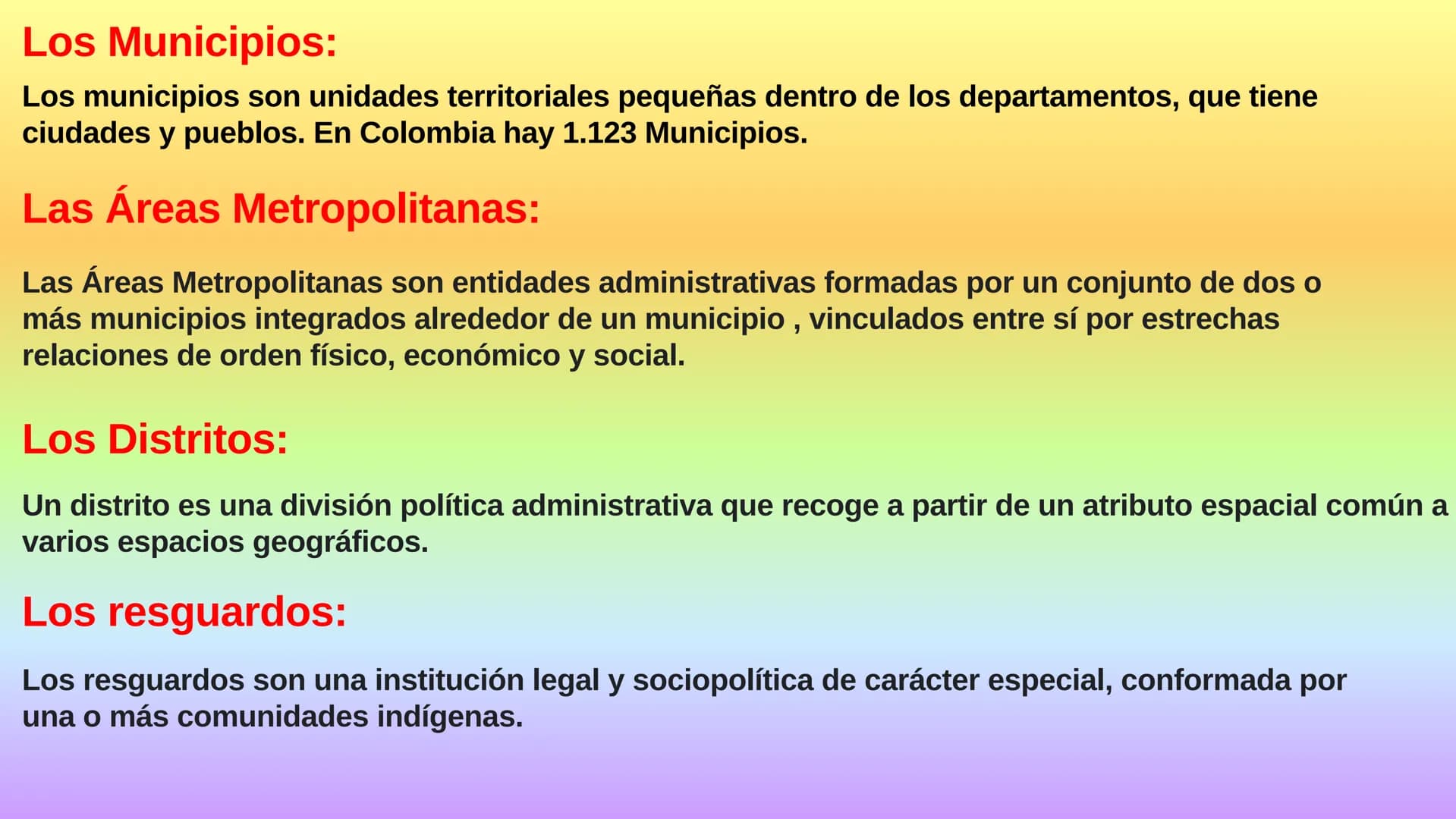 # ORGANIZACIÓN POLÍTICA
Y ADMINISTRATIVA DE
COLOMBIA # La republica de Colombia:
La republica de Colombia es un conjunto de personas con