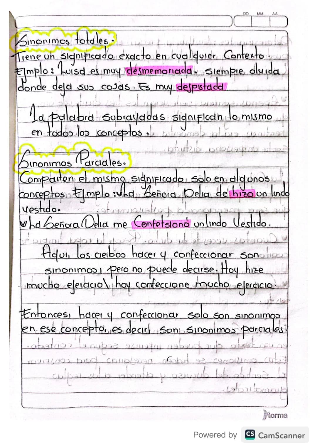 DO
MM
AA
# 1a anafora, la Catafora y la elipsis
Cuando yo estaba enojada, el me enviaba una carta y
yo se la devolvia con un beso grabado.