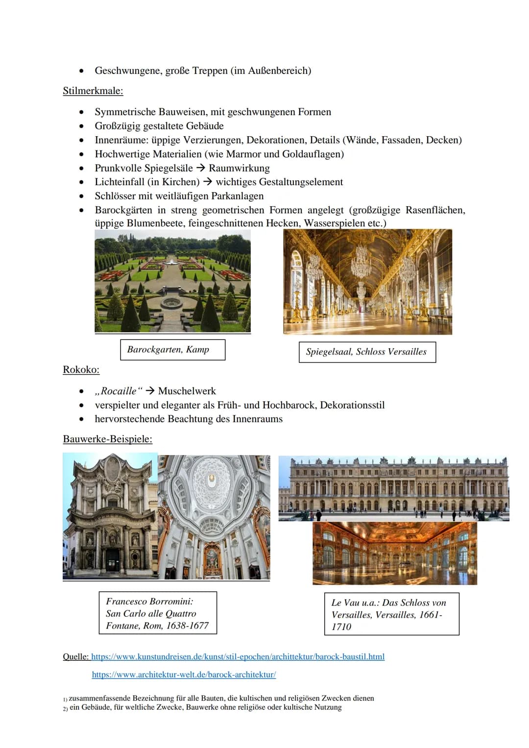 # Der Barock
Wortherkunft
- „barocco" (portugiesisch) → „unregelmäßig geformte Perle"
Zeitliche Gliederung:
- Frühbarock (1600-1630)
- H