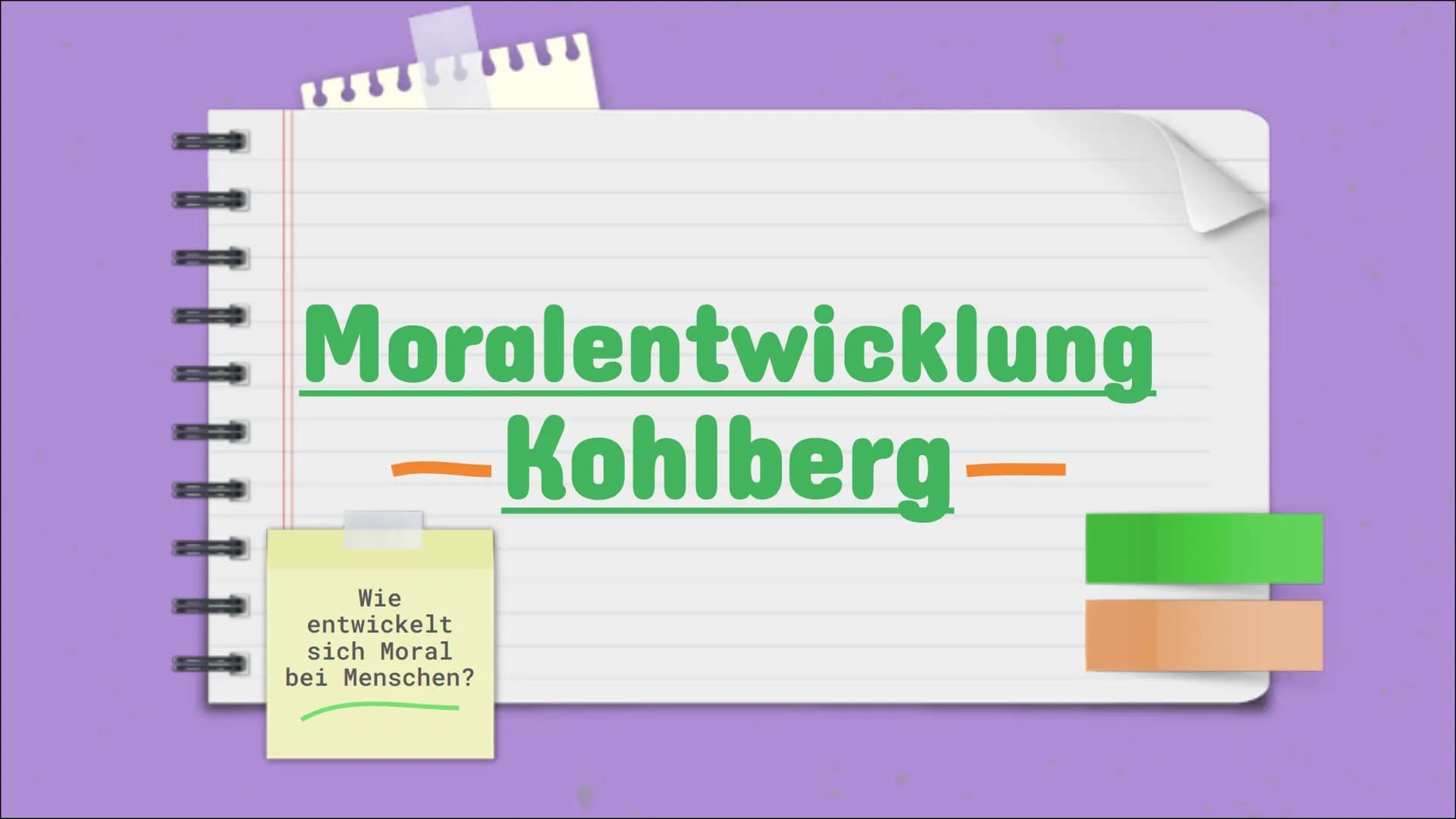 # Moralentwicklung
- Kohlberg -
Wie
entwickelt
sich Moral
bei Menschen? # Inhalts-
verzeichnis:
Allgemeine
Informationen:
Das Stufenmode