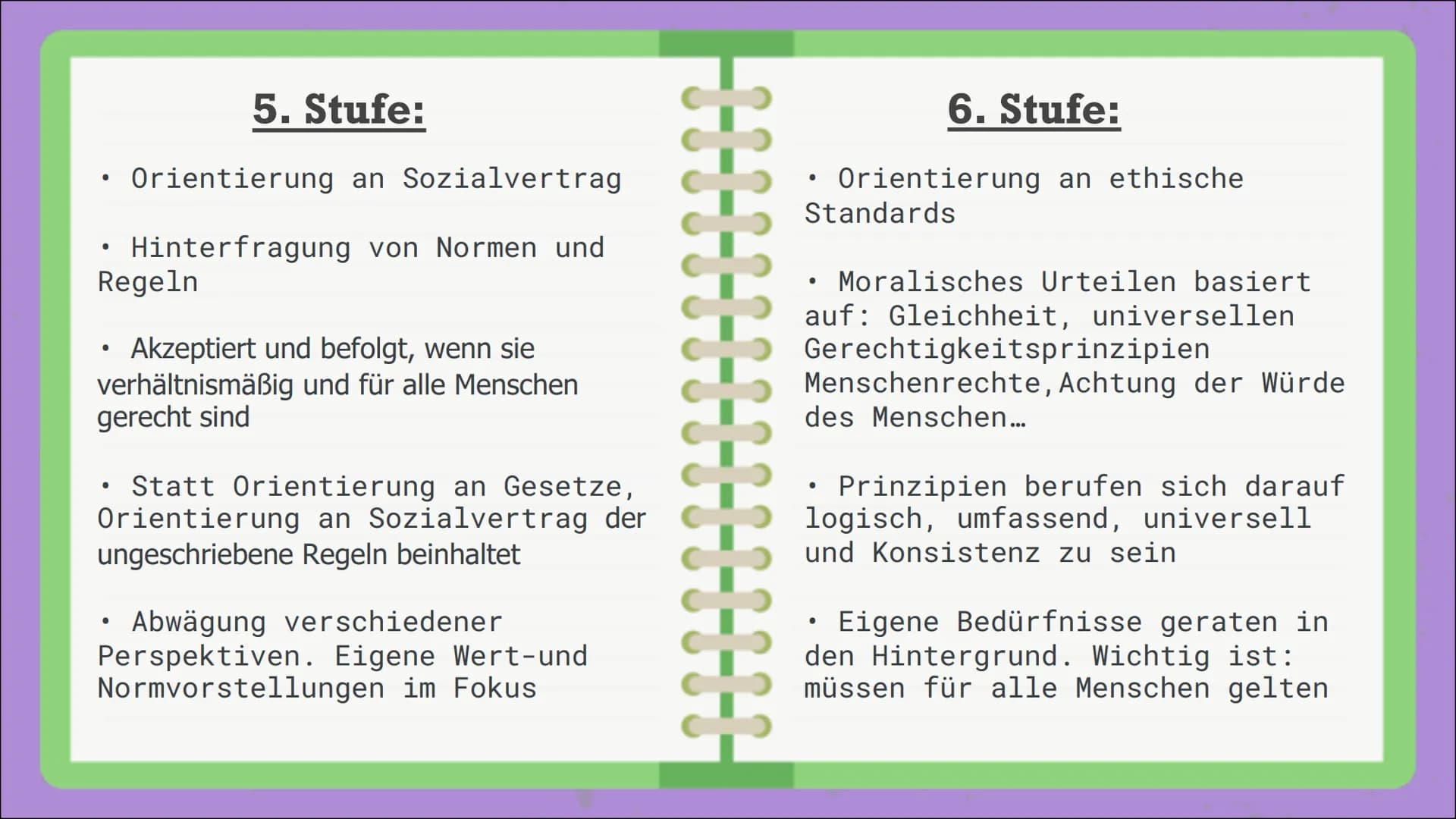 # Moralentwicklung
- Kohlberg -
Wie
entwickelt
sich Moral
bei Menschen? # Inhalts-
verzeichnis:
Allgemeine
Informationen:
Das Stufenmode