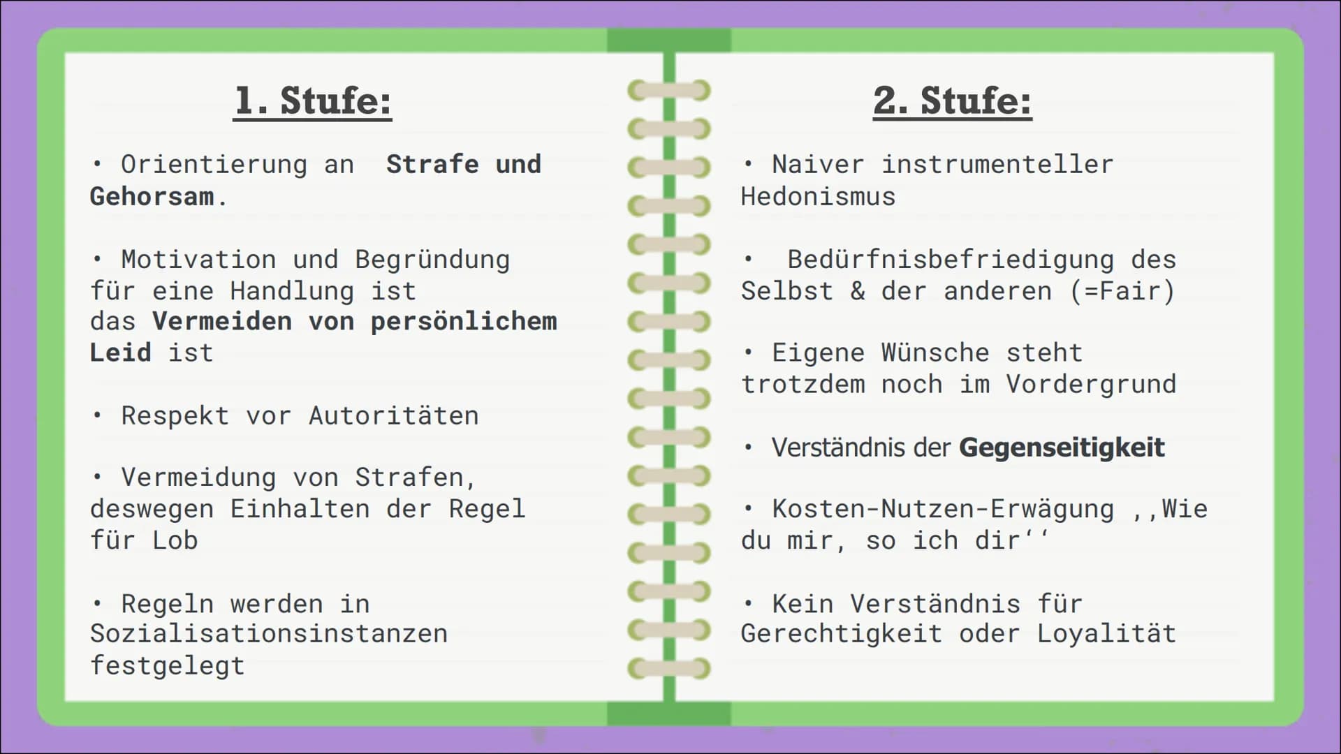 # Moralentwicklung
- Kohlberg -
Wie
entwickelt
sich Moral
bei Menschen? # Inhalts-
verzeichnis:
Allgemeine
Informationen:
Das Stufenmode