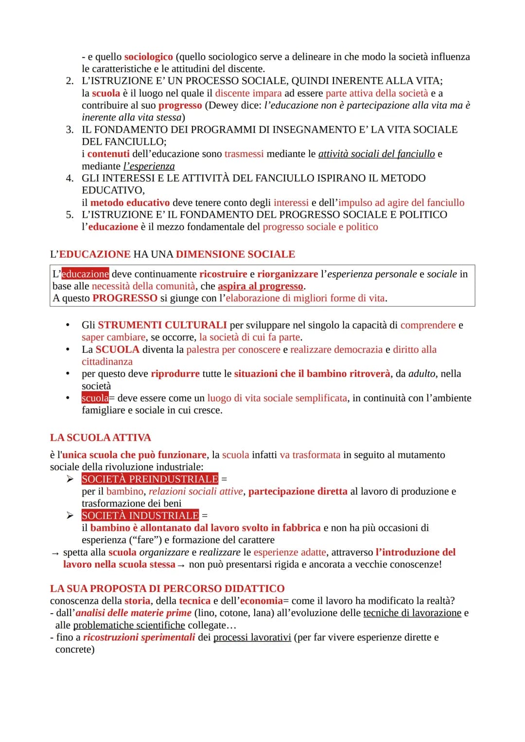 # DEWEY
- 1859 - 1952= attraversa tutto il secolo molto importante
- ritiene il progresso della società fondato sul RINNOVAMENTO DELL'ED.
V