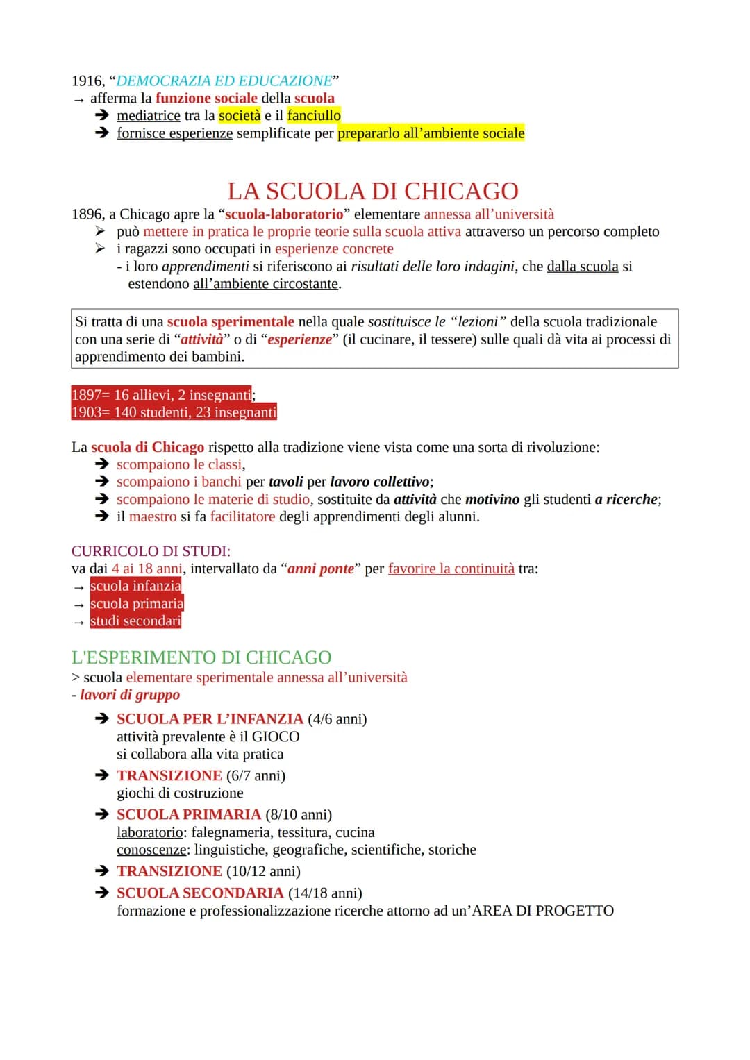 # DEWEY
- 1859 - 1952= attraversa tutto il secolo molto importante
- ritiene il progresso della società fondato sul RINNOVAMENTO DELL'ED.
V