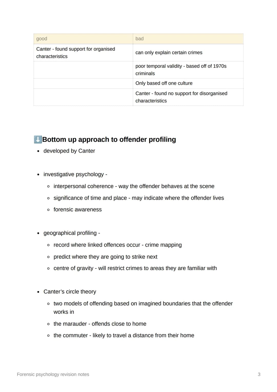 <h2>Top-Down Approach to Criminal Profiling</h2>
<p>Criminal profiling is an investigative and analytical tool used to help investigators a