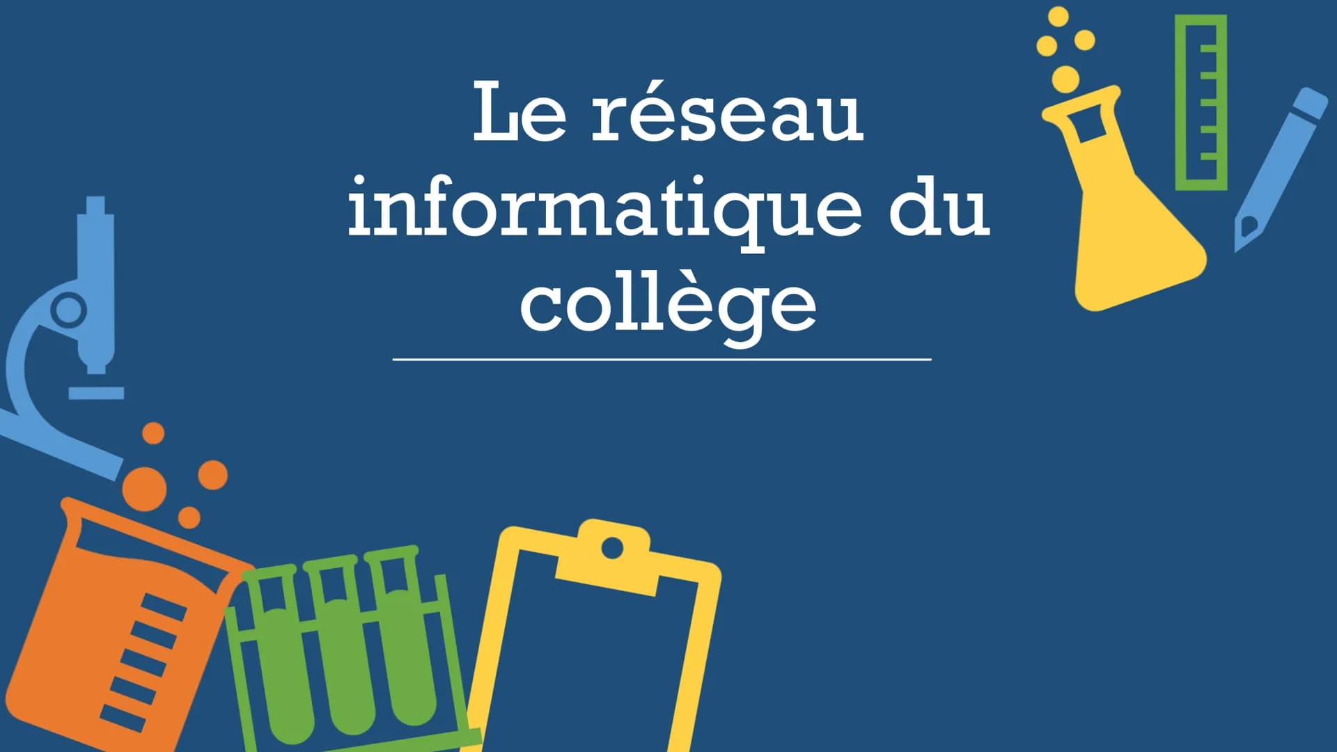 # Le réseau
# informatique du
# collège Dans le réseau informatique du
collège, il y a:
UN SERVEUR
UNE BORNE WIFI
DES ORDINATEURS
DES IM