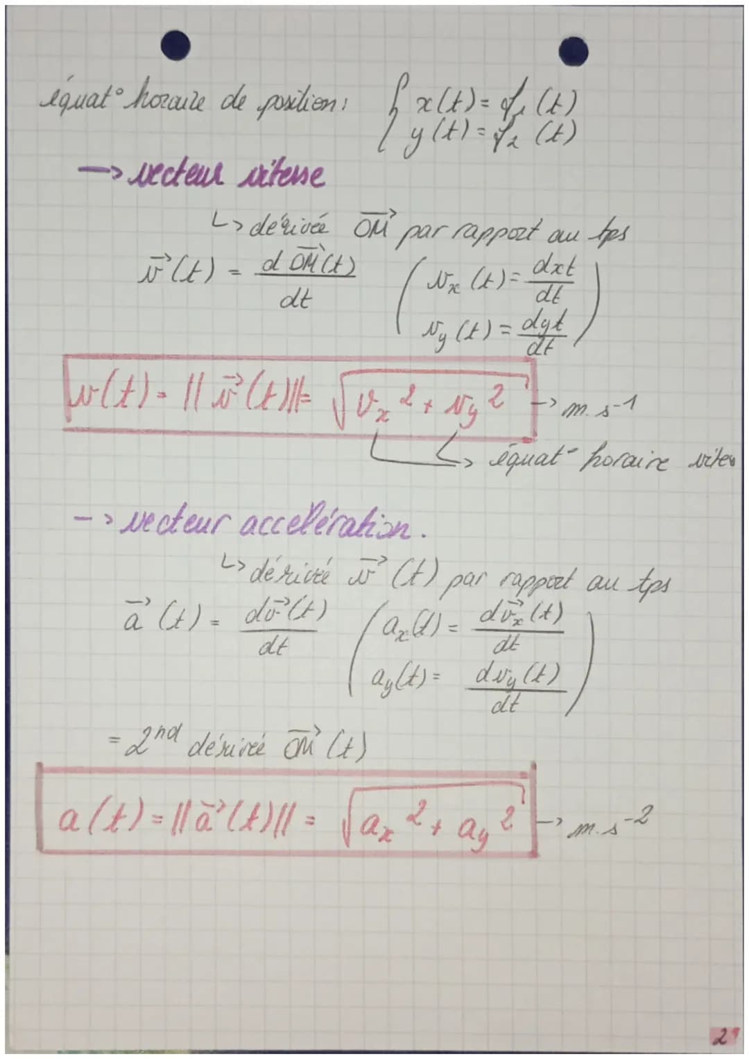 physique
Cinématique d'un peint
Les outils:
Tle
spe
→système (obet eludie mut) => pt = modele pt
mate wel
→référentiel (objet rapport é