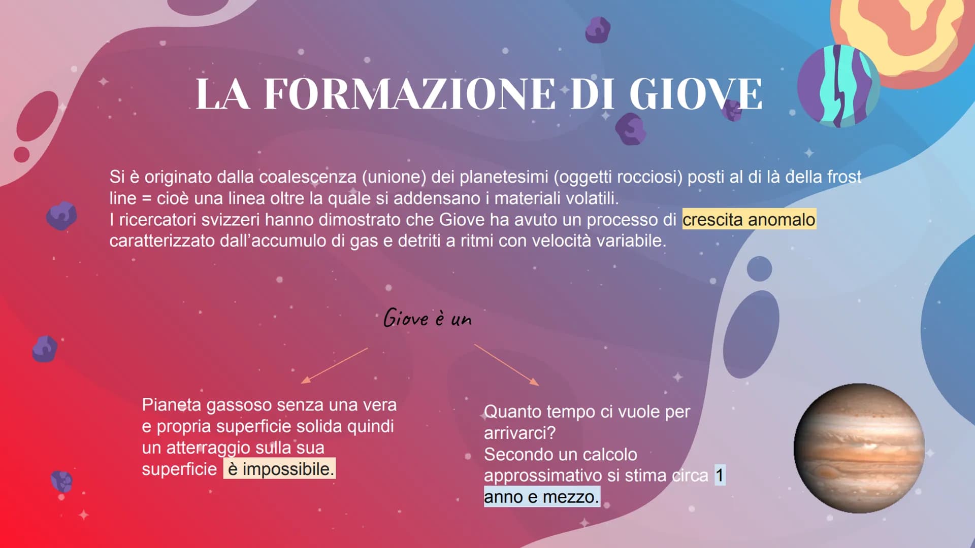 GIOVE
Il più grande pianeta del Sistema solare
Presentazione a cura di:
MATILDE VENTURI IIIG Giove è il quinto pianeta del sistema solare