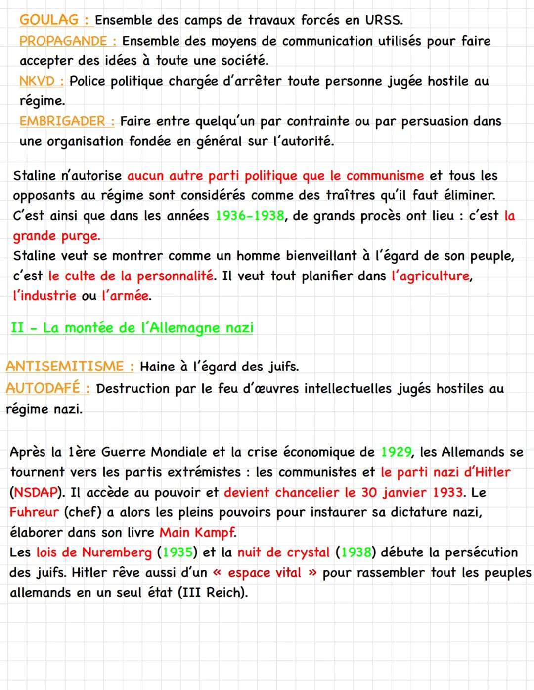 # HISTOIRE
Démocratie et régimes totalitaires dans les années 1930
I - Le recours au pouvoir totalitaire : l'exemple soviétique
KOLKHOZE:
