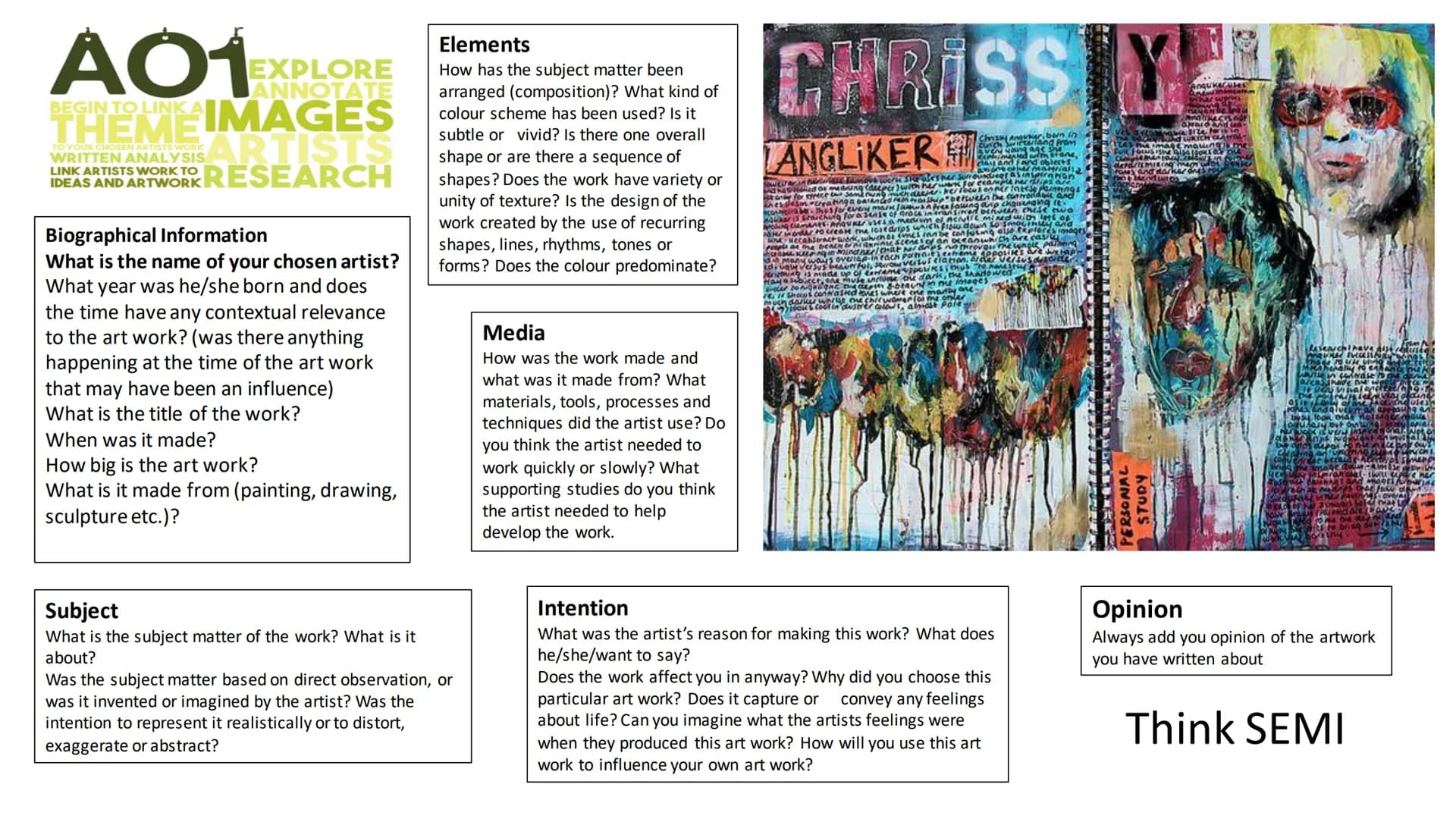 # A01EXPLORE
Annotations are written
explanations or critical
comments added to art
ANNOTATE or design work that
THEME IMAGES record and