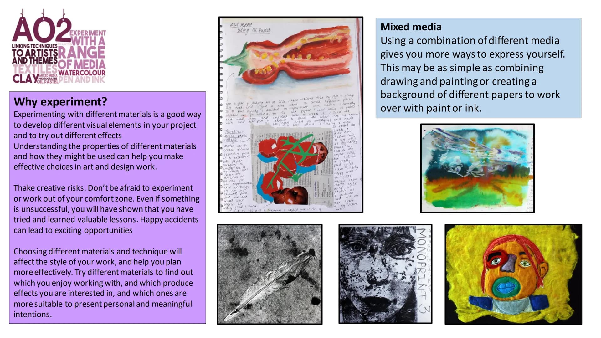 # A01EXPLORE
Annotations are written
explanations or critical
comments added to art
ANNOTATE or design work that
THEME IMAGES record and