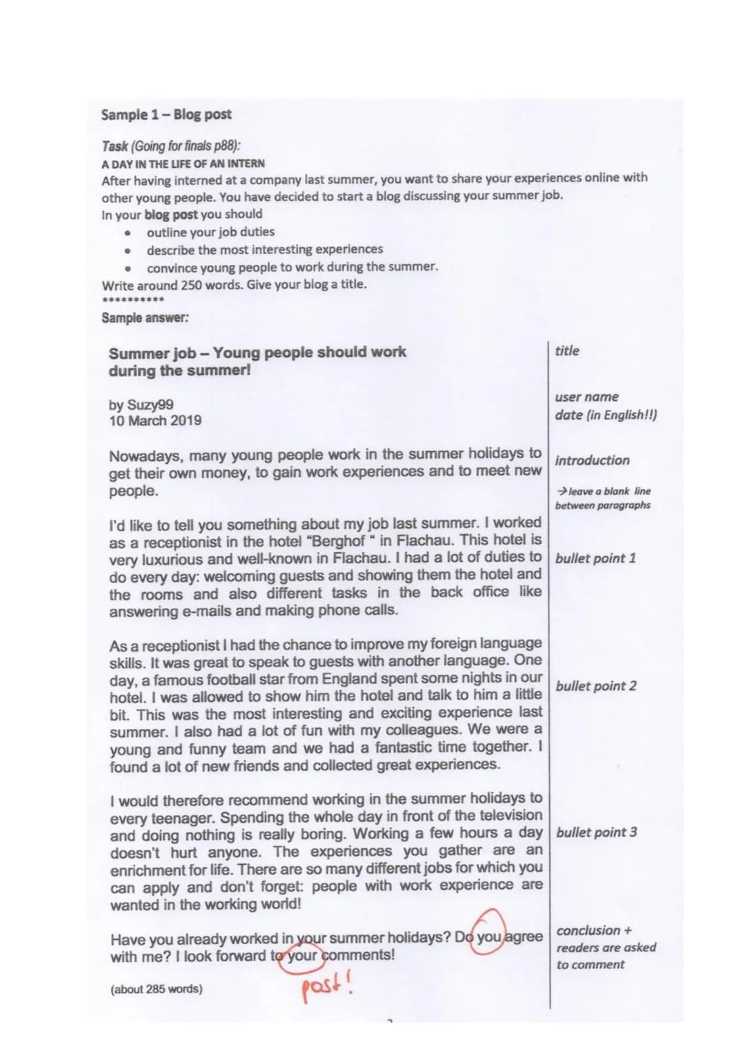 English 21.10.2021
Blog post
Text types
How to write a blog
* Definition
0 Blogs are published on the internet
* Mostly readers are allowe