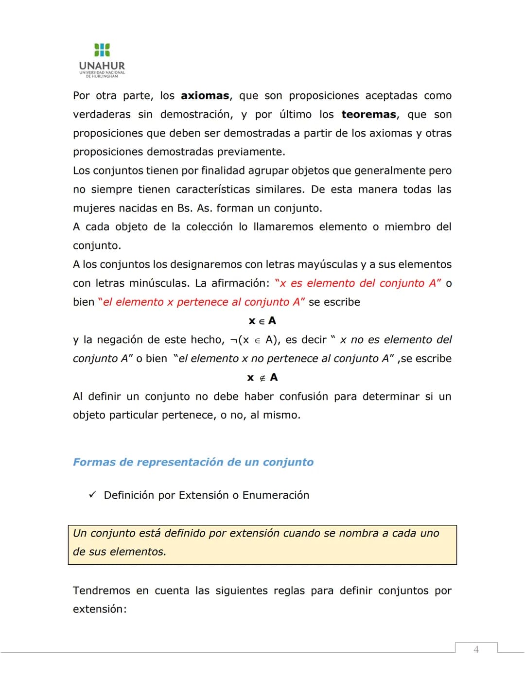 # Matemática para
# Informática I
APUNTE TEÓRICO
UNIDAD 2: CONJUNTOS, FUNCIONES PROPOSICIONALES Y
DIVISIBILIDAD ENTERA
UNAHUR | 2022
ING.