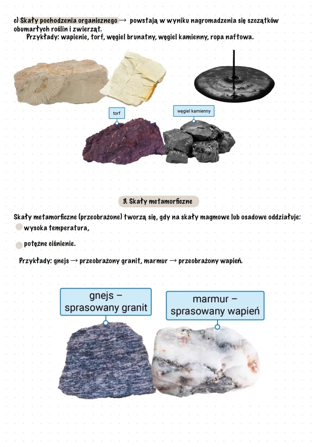 # Skały i minerały
Skały i minerały
Skały budują zewnętrzną warstwę Ziemi oraz jej wnętrze. Każdą skałę tworzy jeden lub kilka
minerałów.