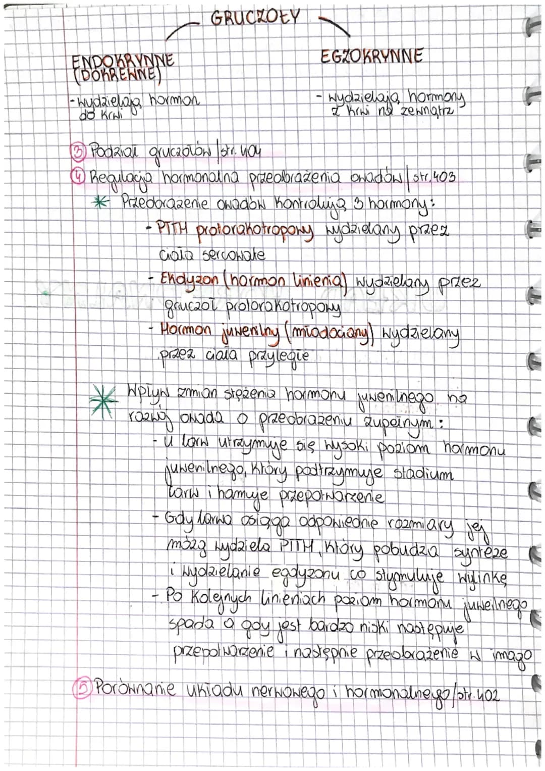 # UKŁAD HORMONALNY
Temat: UKŁAD HORMONALNY U ZWIERZĄT.
① Główne funkcje /str. 404
② Hormony to substancje chemiczne, które modyfikują na