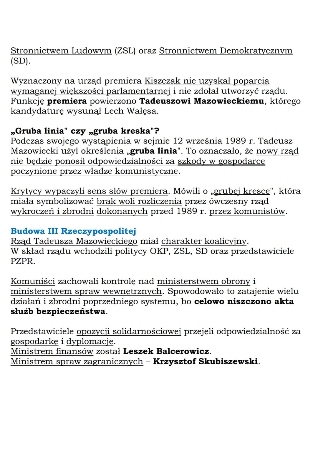 MZ_LEARNING_KNOW
Początek III Rzeczypospolitej
Klasa 8, „Wczoraj i dziś", Nowa Era
Daty do zapamiętania:
obrady Okrągłego Stołu (II-IV 198