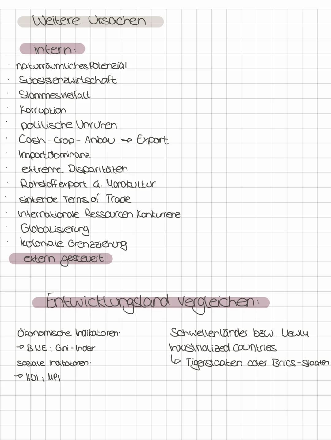 # Erdkunde Klausur
Disparitāten:
- ungleiche Lebensbedingung innerhalb eines Raumes
- gesellschaftliche bedeutsame Merkmale
- Unterschiede