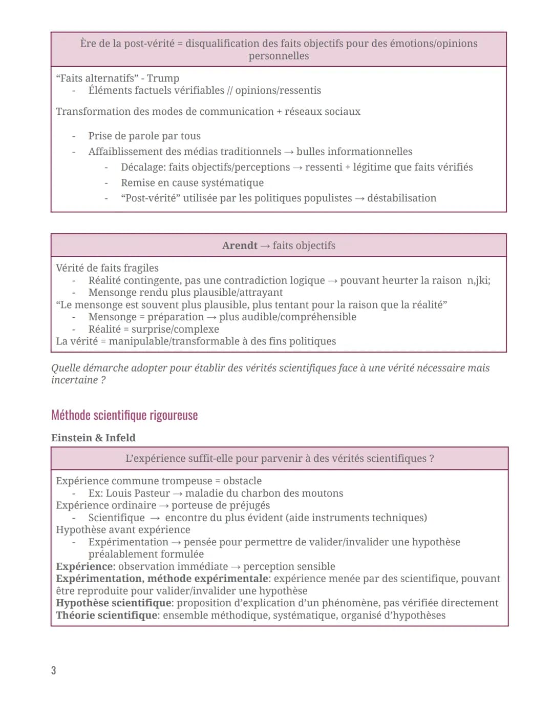 # Philosophie
Doit-on attendre de la science qu'elle nous donne des vérités ?
Intro
"Les évènements ne sont que l'écume des choses, ce qu