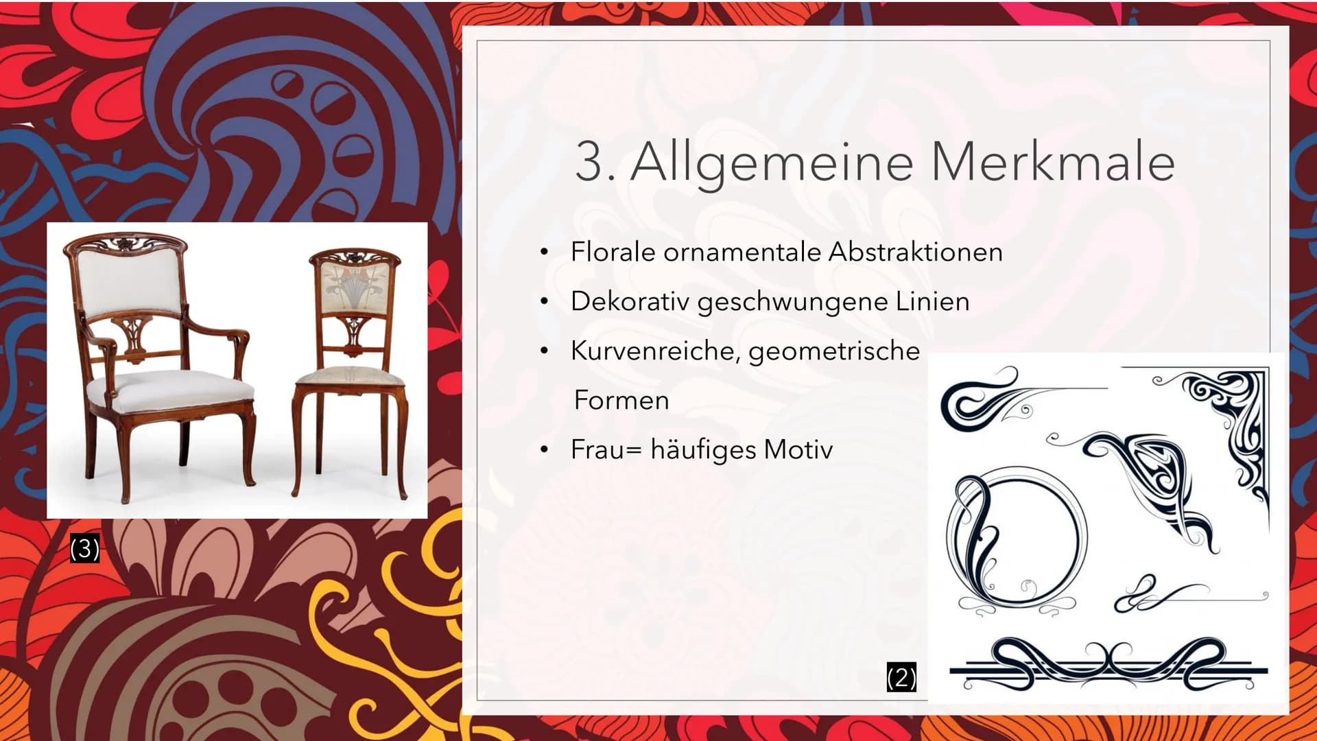 JUGENDSTIL # Gliederung
1. Entstehung
2. Lebensreformbewegung
3. Allgemeine Merkmale
4. Architektur
5. Skulptur
6. Quellen (1)
JUGEND