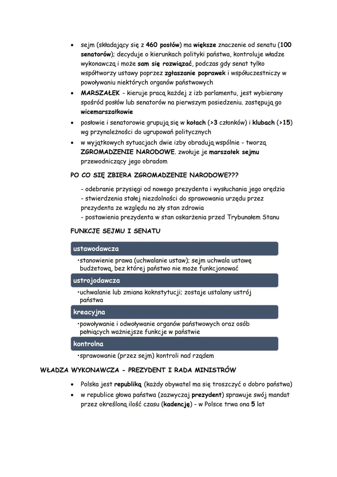 # ustrój demokratyczny rzeczypospolitej polskiej
PAŃSTWO I JEGO FUNKCJE
- państwo tworzą trzy elementy:
- terytorium
- obywatele
- z