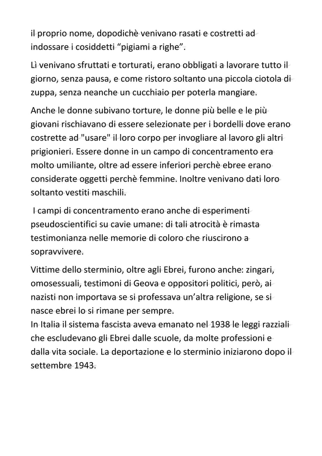 # La Shoah
Shoah è un termine ebraico (tempesta devastante) col quale si
vuole indicare lo sterminio del popolo ebraico durante la Seconda
