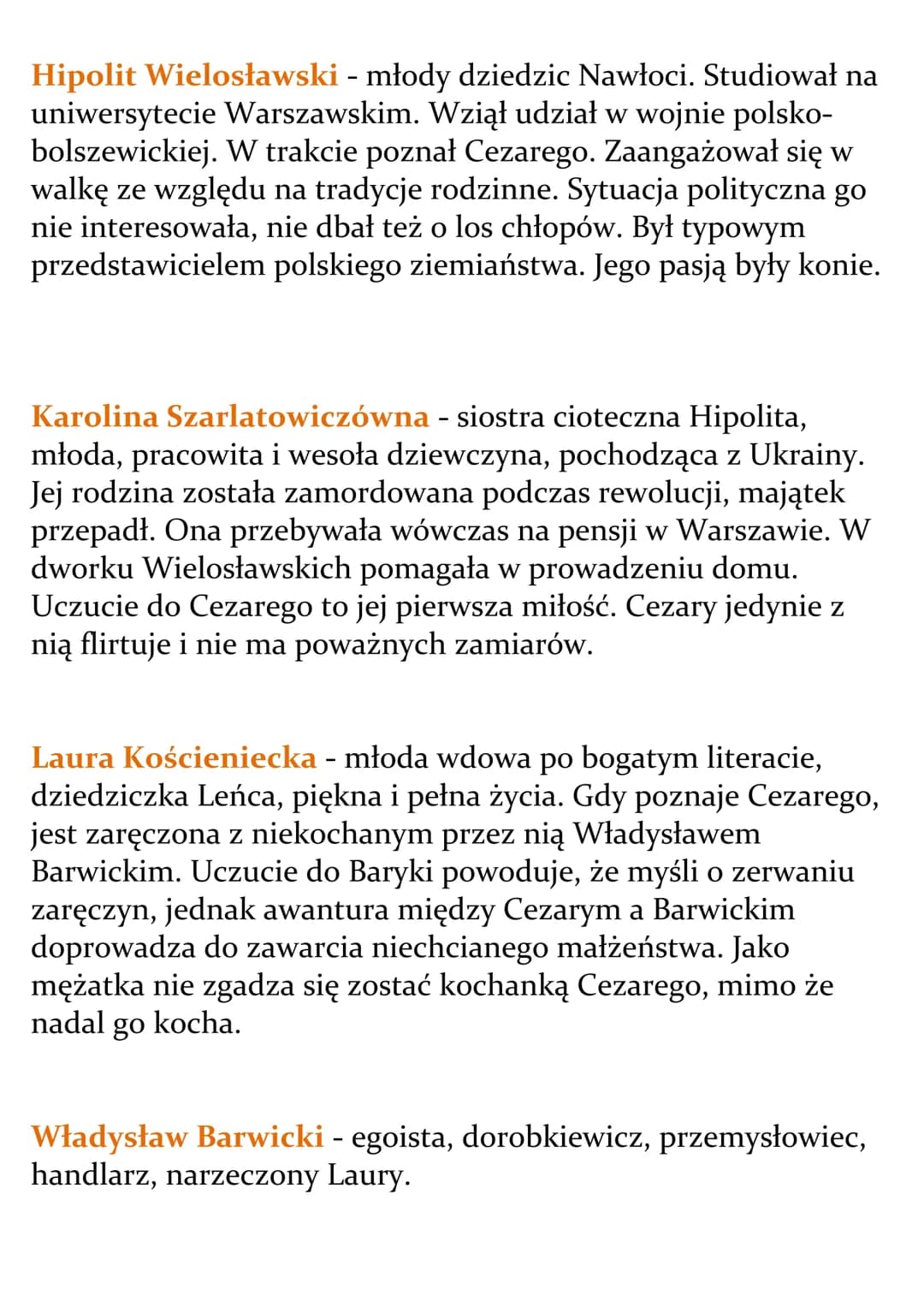 # Przedwiośnie
Stefan Żeromski
Opracowanie
Bohaterowie
Czas akcji: 1914 - 1921 rok.
Miejsce akcji: Baku, podróż przez Rosję (Moskwa, Chark