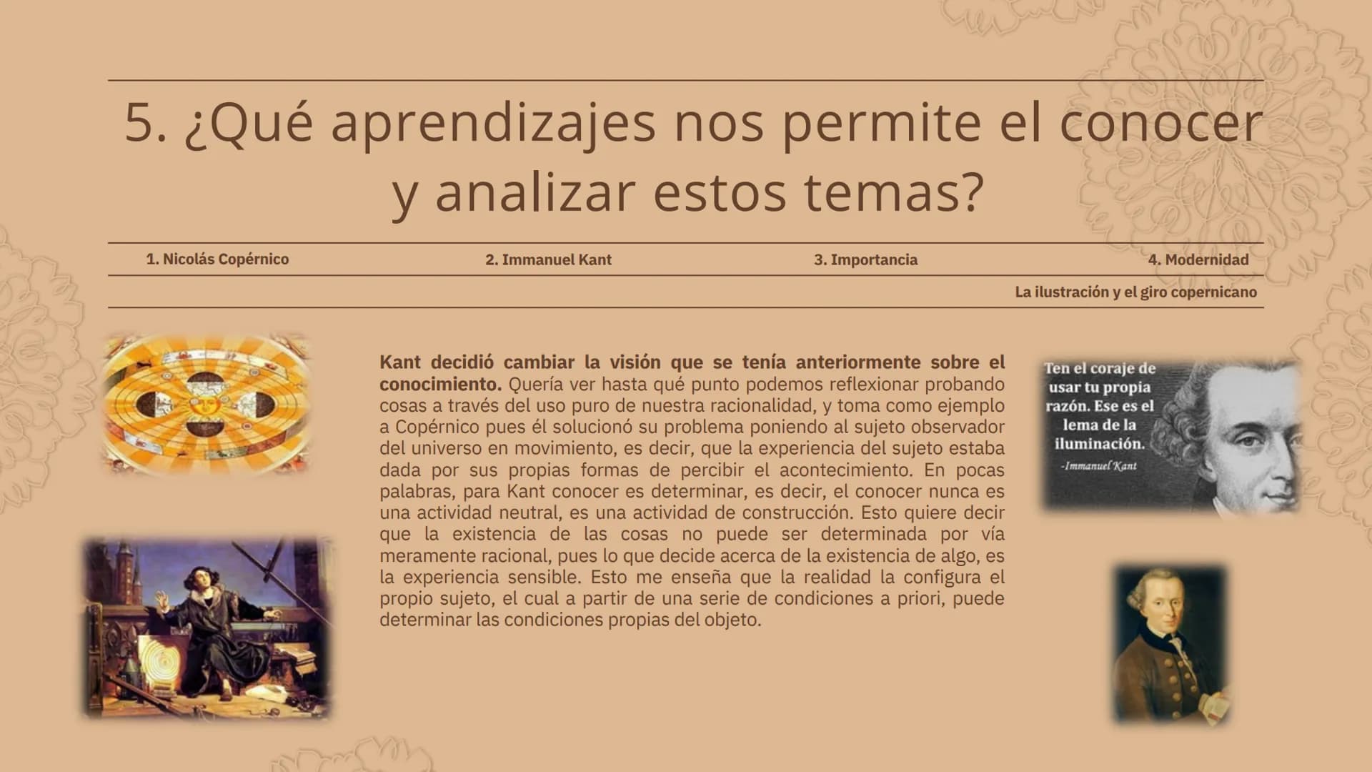 La ilustración y
el giro
copernicano CREATED BY SLIDESGO
# 1. ¿Quién es Nicolás Copérnico y qué es el
giro copernicano?
1. Nicolás Copérni