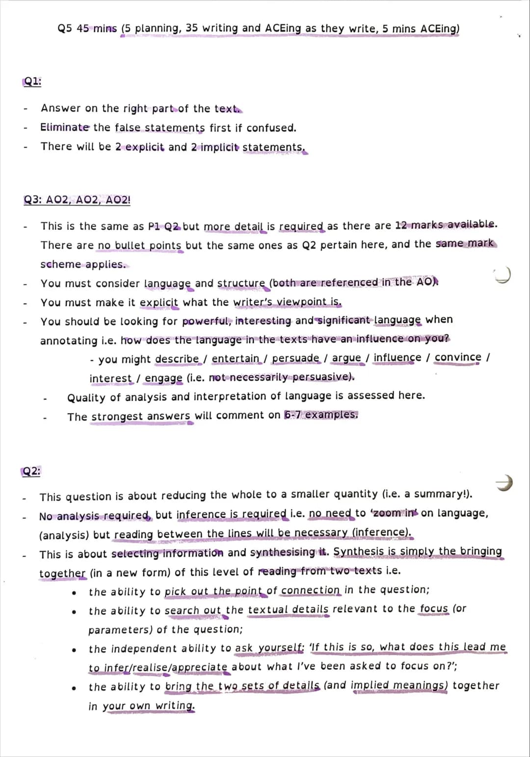 Paper 1 what AQA are looking for
Types of texts: literature prose fiction (novels and short stories) from 20th or 21st
century
You need to