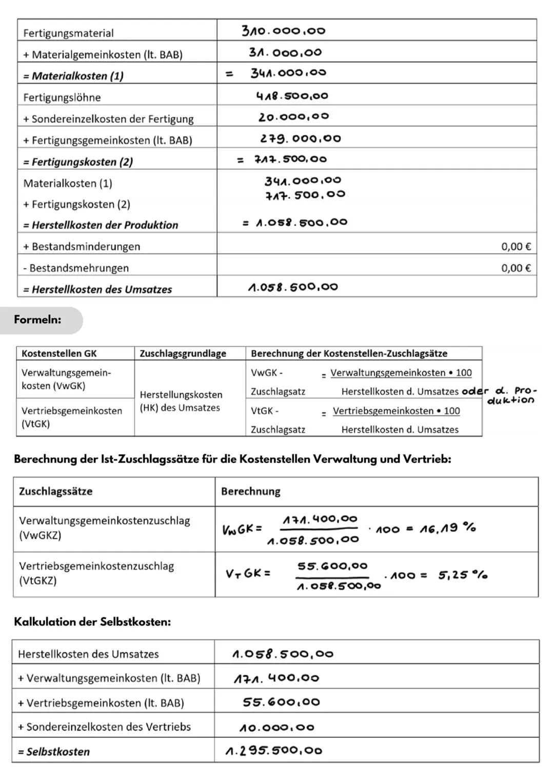 # Der Betriebsabrechnungsbogen (BAB)
Der Betriebsabrechnungsbogen wird der
Kostenstellenrechnung zugeordnet.
Wo sind die Kosten
angefallen