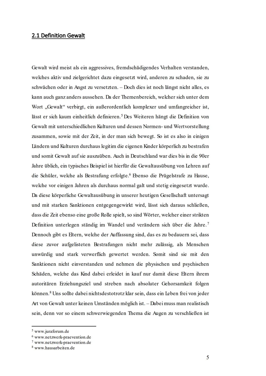 Gewalt in der Entwicklung - Wo fängt Gewalt an, wo hört sie auf?
Pädagogik Facharbeit/Q1
www.noz.de # 1 Einleitung
Vom Mobbing in der Sch