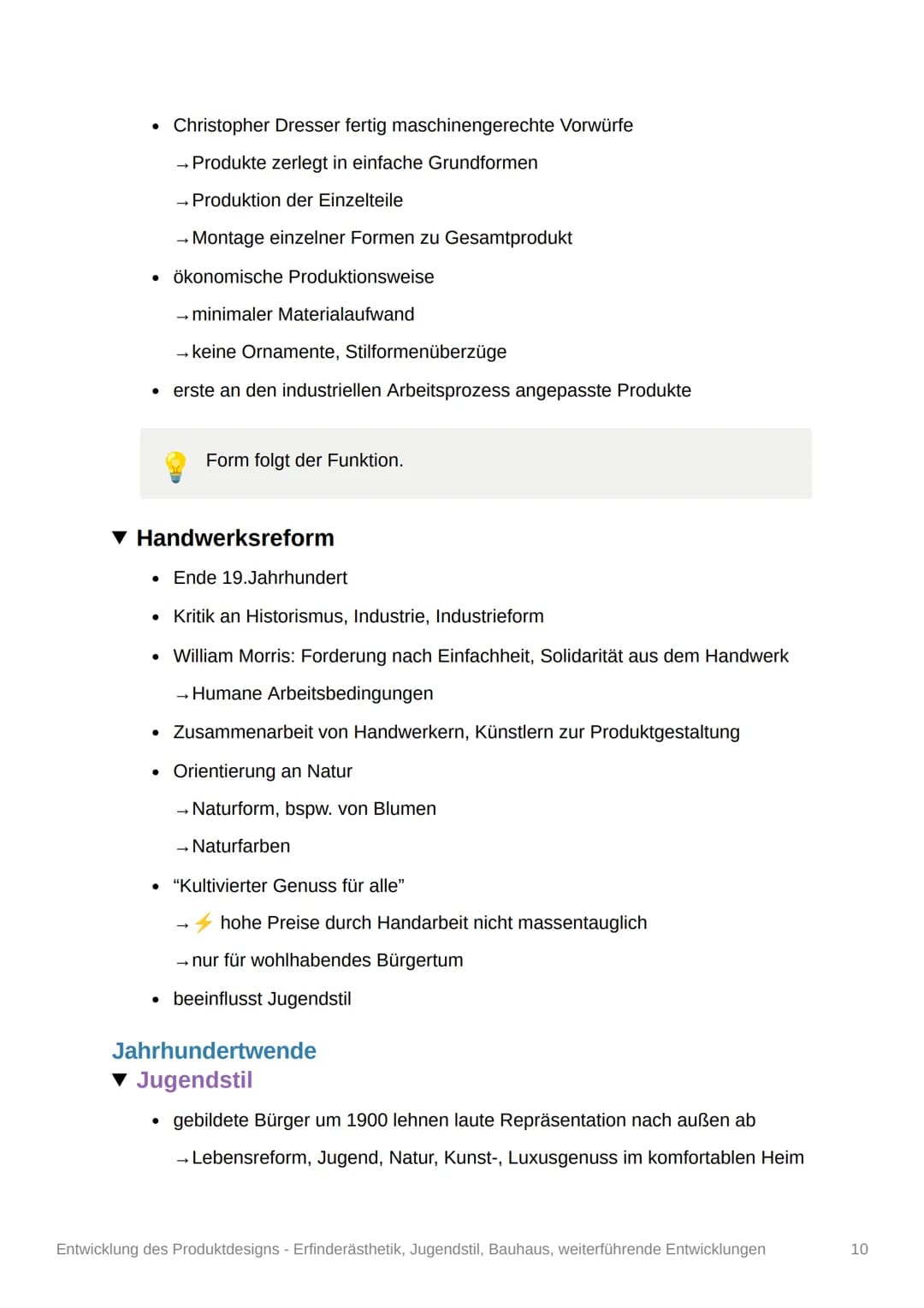 Entwicklung des
Produktdesigns -
Erfinderästhetik, Jugendstil,
Bauhaus, weiterführende
Entwicklungen
Q11/2
Das Design
▾ Definition des Des